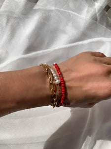 Carin red bracelet